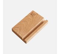 YESWOOD Cherry Wood Phone Stand, Wooden Mobile Holder Tablet Holder, Natural Grain Sample Display Stand for Desk or Living Room (Cherry Wood)