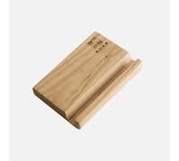 YESWOOD Solid Ash Phone Stand, Wooden Mobile Holder Tablet Holder, Natural Grain Sample Display Stand for Desk or Living Room (Ash)