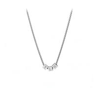 YESWOOP Titanium Steel Small Square Letter Necklace, 26 Letters can be freely Combined and Matched, Lover name letter necklace, Unique necklace, standard, Stainless Steel, No Gemstone