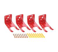 Yetaha 4PCS Fire Extinguisher Bracket with 8pcs Expansion Screws, Fork Style Fire Extinguishers Hanger for 5 to 10 lb fire extinguishers within 1(2.54cm) middle diameter for Home, School, Office