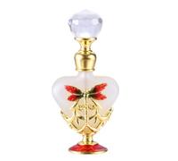 Yetaha Antique Dragonfly Glass Perfume Bottle 5ml, Decorative Mini Crystal Bottle for Essential Oils, Jeweled Enamel Refillable Perfume Container for Gift Women Birthday Home Décor