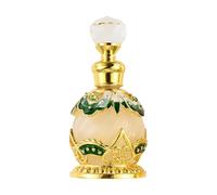 Yetaha Elegant Green Vintage Refillable Perfume Bottle, Decorative Jeweled Flowers Perfume Bottle for Living Room Bedroom Decor Birthday Holiday Gift(15ML, Green)