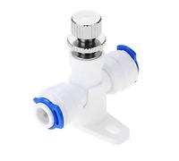 Yetaha Reverse Osmosis 1/4" Hose RO Water Flow Adjust Valve Regulator Waterflow Control Valve Connector Fitting Water Speed Controller