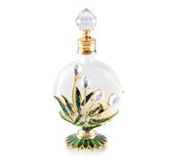 Yetaha Vintage Perfume Bottle Empty, 30ML Maple Leaf Antique Refillable Glass Dropper Perfume Bottle Middle Eastern Retro Style for Essential Oil Home Table Decor Festival Women Gift