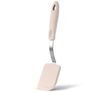 Yetene Small Silicone Spatula Mini Silicone Cookie Spatula Heat Resistant Flexible Small Turner for Kitchen Use Nonstick Cookware No Scratch Flipper for Egg Pancake (Khaki)
