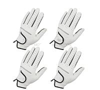 YETGFBH Golf Glove,Left Hand Golf Glove 4 Pcs Leather Golf Gloves Sports Glove For Golfer Men's Soft Breathable Slip-resistant Design(4PCS Left Hand,L 25)