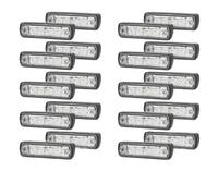 YETGFBH Roof Marker Light Lamps 20pcs 24V LED Sun Visor Light Lamp Fit Use For MAN TGA TGL TGM TGS TGX Truck Cab Roof Signal Marker Lights Sunvisor Lights 81252606121(20pcs White)