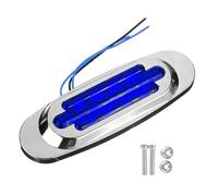 YETGFBH Roof Marker Light Lamps 8/4X 16LED 12-24V LED Side Marker Light Position Side Lights Universal For Truck Trailer-Amber/White/Red/Blue/Green(8PCS,Blue)