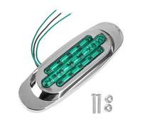 YETGFBH Roof Marker Light Lamps 8/4X 16LED 12-24V LED Side Marker Light Position Side Lights Universal For Truck Trailer-Amber/White/Red/Blue/Green(8PCS,Green)