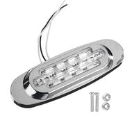 YETGFBH Roof Marker Light Lamps 8/4X 16LED 12-24V LED Side Marker Light Position Side Lights Universal For Truck Trailer-Amber/White/Red/Blue/Green(8PCS,White)