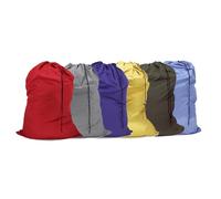 YETHAN Extra Large Laundry Bag 6 Pack, Varied Colors, Travel Laundry Bags with Drawstring Closure, 30"x40", for college, dorm and apartment dwellers (6PCS)