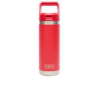 YETI 18oz Rambler Straw Bottle Rescue Red