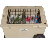 2-Pack Cooler Basket for YETI Tundra Haul, Double Cooler Rack for Double Storage, Dry-Goods Basket for YETI Wheeled Coolers (Cooler NOT Included) (Yeti Wire Basket Coated)
