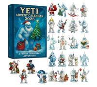 Yeti Advent Calendar Gorilla Santa Claus 24 Countdown Pendants Christmas Decorations Hanging Christmas Tree Decorations