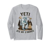 Yeti Ate My S'Mores Camping Design for Outdoors Lovers Long Sleeve T-Shirt