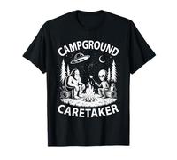 Yeti Campground Caretaker Alien Bigfoot Camp Camping Crew T-Shirt