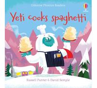 Yeti cooks spaghetti