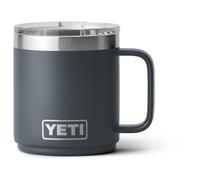 YETI Rambler 10 oz (295 ml) Stackable Mug with Durasip Ceramic Lining, Stainless Steel Vacuum Insulated Coffee Cup with Removable Magslider Lid, Charcoal