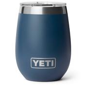 YETI Rambler 10 oz (295 ml) Wine Tumbler with Durasip Ceramic Lining and Removable Magslider Lid, Vacuum Insulated Stainless Steel Tumbler, Navy