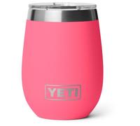 YETI Rambler 10 oz (295 ml) Wine Tumbler with Durasip Ceramic Lining and Removable Magslider Lid, Vacuum Insulated Stainless Steel Tumbler, Tropical Pink