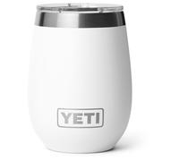 YETI Rambler 10 oz (295 ml) Wine Tumbler with Durasip Ceramic Lining and Removable Magslider Lid, Vacuum Insulated Stainless Steel Tumbler, White
