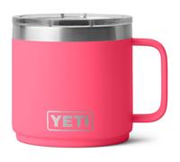 YETI Rambler Stackable Mug with Durasip Ceramic Lining, Vacuum Insulated Stainless Steel Mug with Magslider Lid, Tropical Pink, 14 oz (414 ml)
