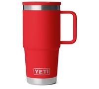 YETI Rambler Travel Straw Mug, Stainless Steel Vacuum Insulated Mug with Colour-Matched Straw Lid, Rescue Red, 20 oz (591 ml)
