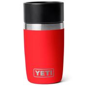 YETI Rambler 8 oz (237 ml) Travel Bottle with 100% Leakproof Hotshot Commuter Cap, Vacuum Insulated Stainless Steel Coffee Flask for Travel & Commute, Rescue Red