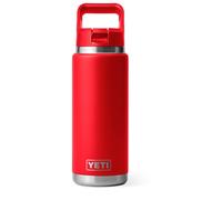 YETI Rambler C Straw Bottle, Stainless Steel Vacuum Insulated Bottle with Straw Cap, Rescue Red, 26 oz (769 ml)