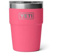 YETI Rambler Cup, Vacuum Insulated Stainless Steel Stackable Cup with Magslider Lid, Tropical Pink, 16 oz (475 ml)