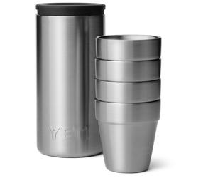 Yeti Coolers - Shot Glasses & Case - Mug size 50 ml, grey