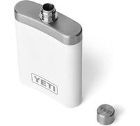 YETI Hip Flask 7 oz (207 ml) White - Stainless Steel Alcohol Flask with Funnel - Leakproof for Easy, Mess-Free Filling - Dishwasher Safe - 5 Year Warranty
