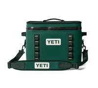 YETI Hopper Flip 18 Cool Bag, Portable & Insulated Backpack Cooler, Black Forest Green