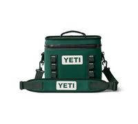 YETI Hopper Flip 8 Cool Bag, Portable & Insulated Backpack Cooler, Black Forest Green