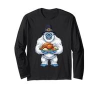 Yeti Pilgrim Feast Thanksgiving Long Sleeve T-Shirt
