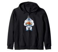 Yeti Pilgrim Feast Thanksgiving Zip Hoodie