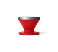 YETI Pour Over Coffee Maker Accessory Ramblers, Designed for Perfect Coffee Extraction Anywhere, Stainless Steel, fits any V60 Filter, Rescue Red