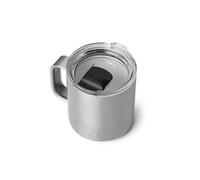 YETI Rambler 10 oz (295 ml) Stackable Mug with Durasip Ceramic Lining, Stainless Steel Vacuum Insulated Coffee Cup with Removable Magslider Lid, Stainless Steel