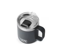 YETI Rambler 10 oz (295 ml) Stackable Mug with Durasip Ceramic Lining, Stainless Steel Vacuum Insulated Coffee Cup with Removable Magslider Lid, Charcoal