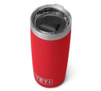 YETI Rambler 10 oz (295 ml) Tumbler, Rescue Red | Stainless Steel Coffee Travel Mug with MagSlider Lid (Not Leakproof), Insulated Coffee Cup Keeps Drinks Hot or Cold