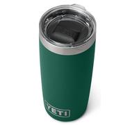 YETI Rambler 10 oz (295 ml) Tumbler with Removable Magslider Lid, Stainless Steel Vacuum Insulated Coffee Cup, Black Forest Green