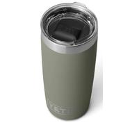 YETI Rambler 10 oz (295 ml) Tumbler with Removable Magslider Lid, Stainless Steel Vacuum Insulated Coffee Cup, Pampa Green