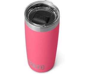 YETI Rambler 10 oz (295 ml) Tumbler with Removable Magslider Lid, Stainless Steel Vacuum Insulated Coffee Cup, Tropical Pink