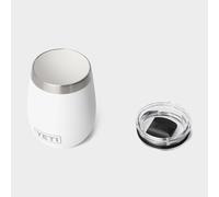 YETI Rambler 10 oz (295 ml) Wine Tumbler with Durasip Ceramic Lining and Removable Magslider Lid, Vacuum Insulated Stainless Steel Tumbler, White