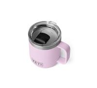 YETI Rambler 10 oz Ceramic Lined Stackable Mug, Vacuum Insulated, Stainless Steel with MagSlider Lid, Cherry Blossom