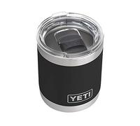 YETI Rambler 10 oz Lowball, Vacuum Insulated, Stainless Steel with MagSlider Lid, Black