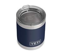 YETI Rambler 10 oz Lowball, Vacuum Insulated, Stainless Steel with Standard Lid, Navy
