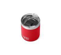 YETI Rambler 10 oz Stackable Lowball 2.0, Vacuum Insulated, Stainless Steel with MagSlider Lid, Rescue Red
