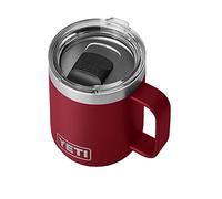 YETI Rambler 10 oz Stackable Mug, Stainless Steel, Vacuum Insulated with MagSlider Lid, Harvest Red