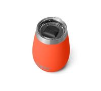 YETI Rambler 10 oz Wine Tumbler, Vacuum Insulated, Stainless Steel with MagSlider Lid, Papaya